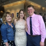 Three students enjoying the event